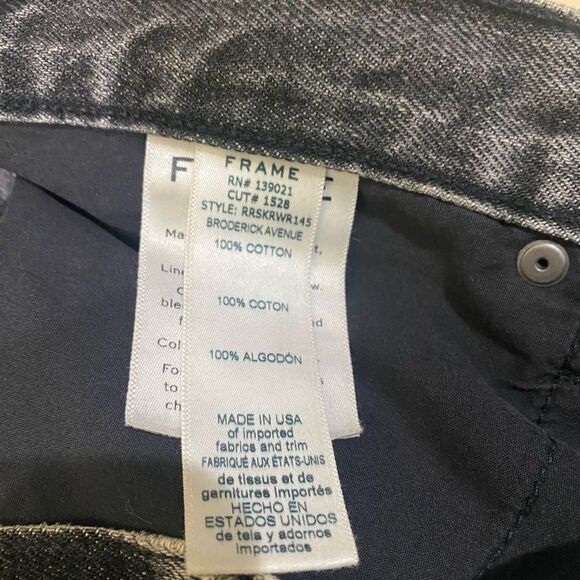 Frame Faded Black 'Broderick Avenue' 'Rigid Re-Release Le High Mini' Skirt - Picture 6 of 8